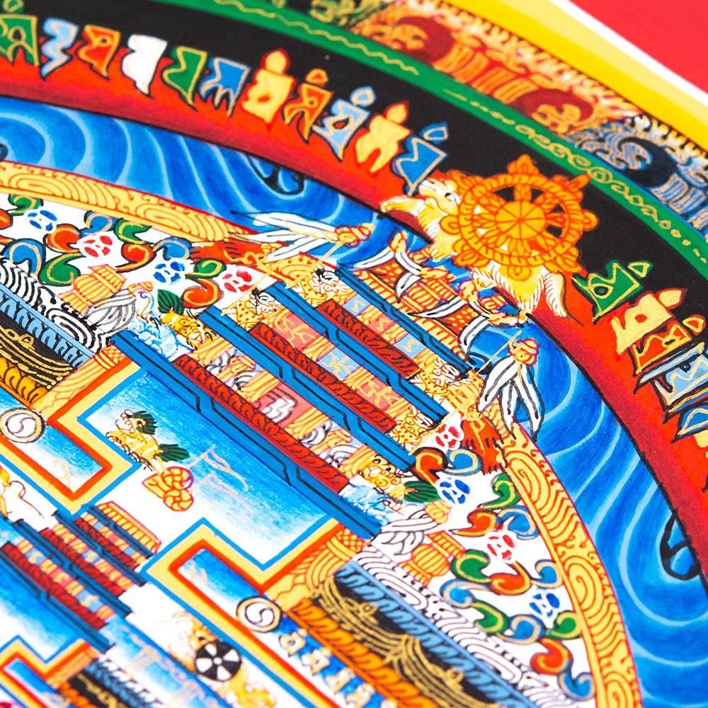ネパール仏画 カーラチャクラ曼荼羅（マンダラ）Type.2｜旅する雑貨屋