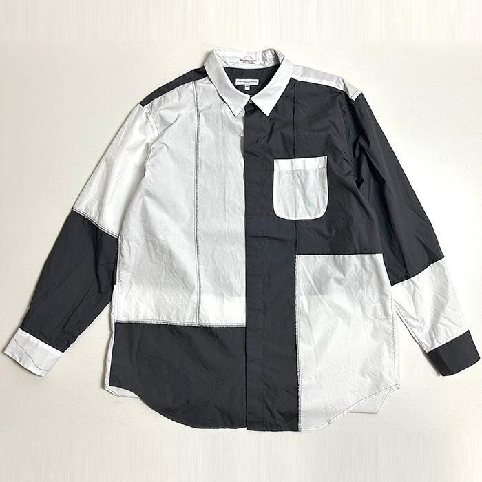 ENGINEERED GARMENTS | COMBO SHORT COLLAR SHIRT | BROADCLOTH