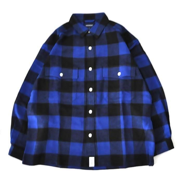 DESCENDANT | VANNING PLAID LS SHIRT | BLUE - Stripe-inc Online Shop