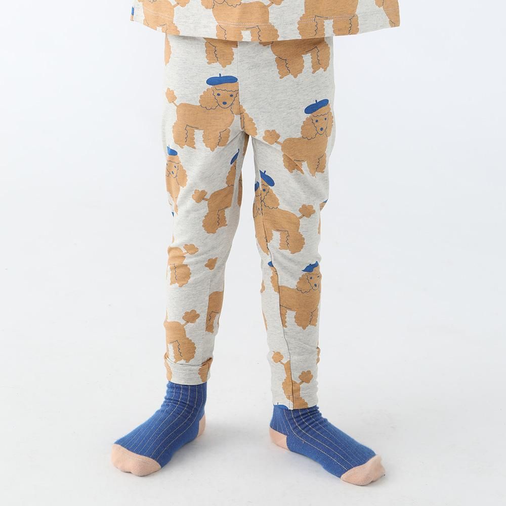 SALE】tinycottons TINY POODLE BABY PANT light grey heather