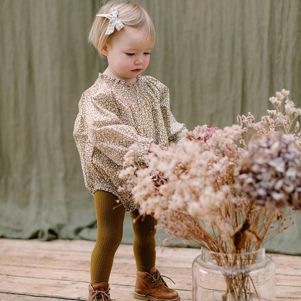 SALE】Nellie Mother May I Romper - Feather Meadow Liberty