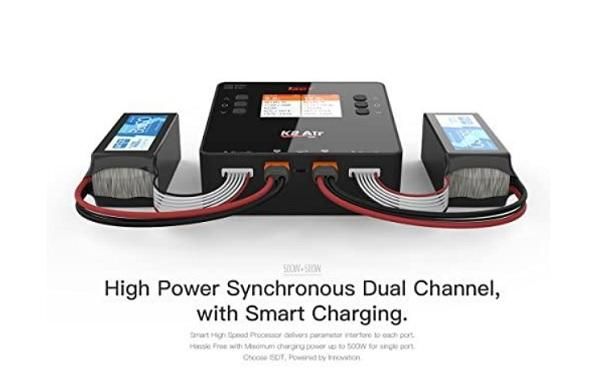 ☆ISDT K2 Air 高性能デュアルチャージャー AC200W/DC500W - Goohobby