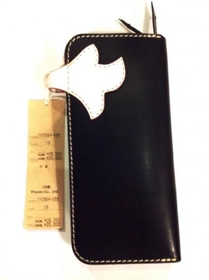 Harold's Gear】Black and White Leather Wallet - ハロルズギア