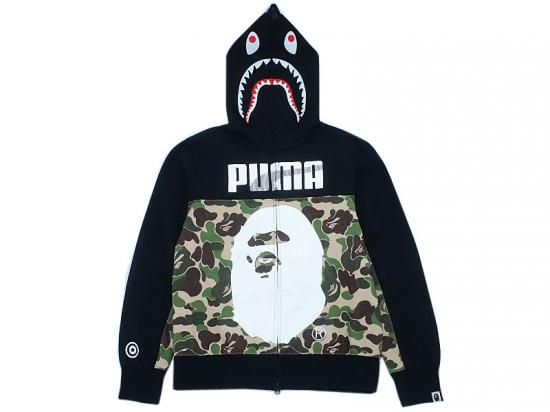 A BATHING APE×PUMA 'SHARK FULL ZIP HOODIE'シャークパーカー プーマ