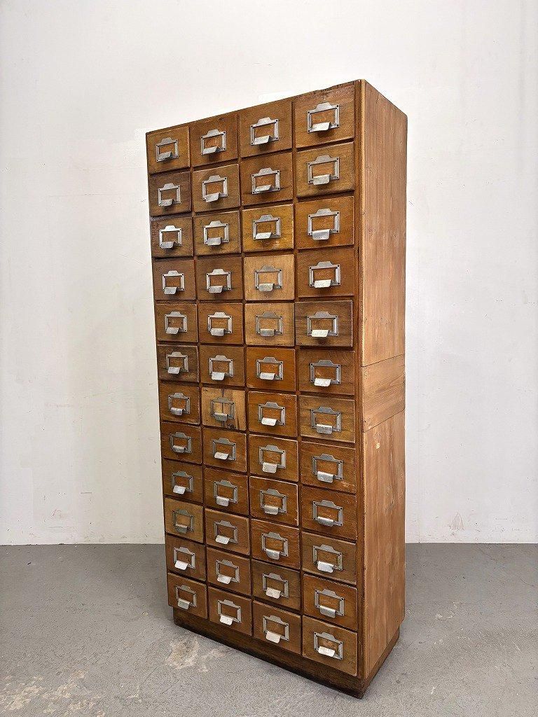 1940-50´s ヴィンテージ ウッド パーツキャビネット - アンティーク