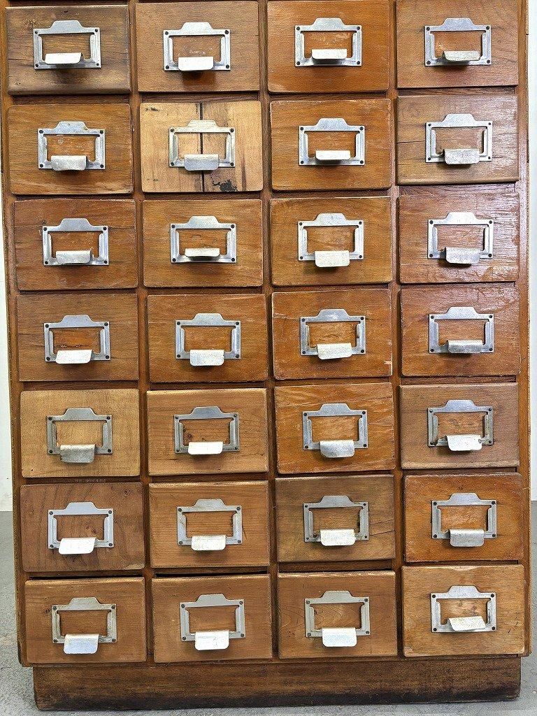 1940-50´s ヴィンテージ ウッド パーツキャビネット - アンティーク