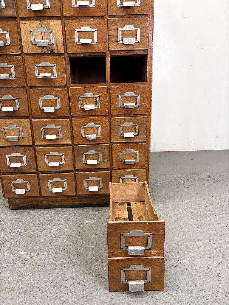 1940-50´s ヴィンテージ ウッド パーツキャビネット - アンティーク