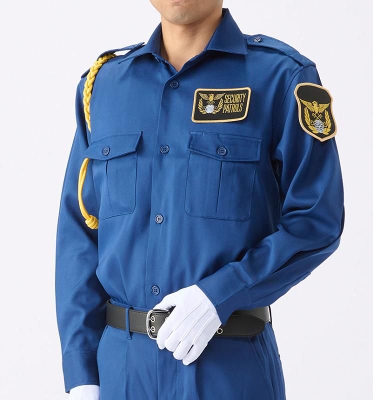 1102TL 夏服長袖シャツ | マリンブルー - 警備服・警備用品の通販