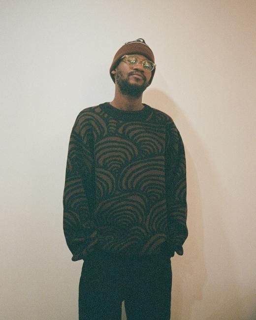 GX1000 JACQUARD ZK SWEATER / BROWN (ジーエックスセン セーター