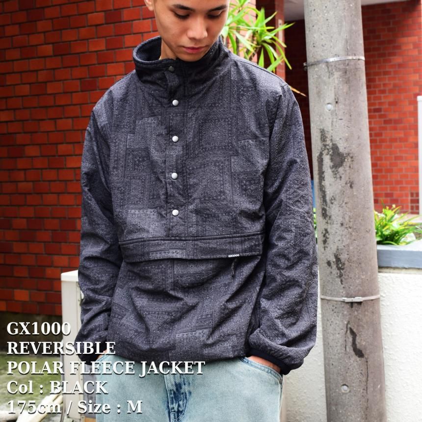 GX1000 REVERSIBLE POLAR FLEECE JACKET / BLACK (ジーエックスセン