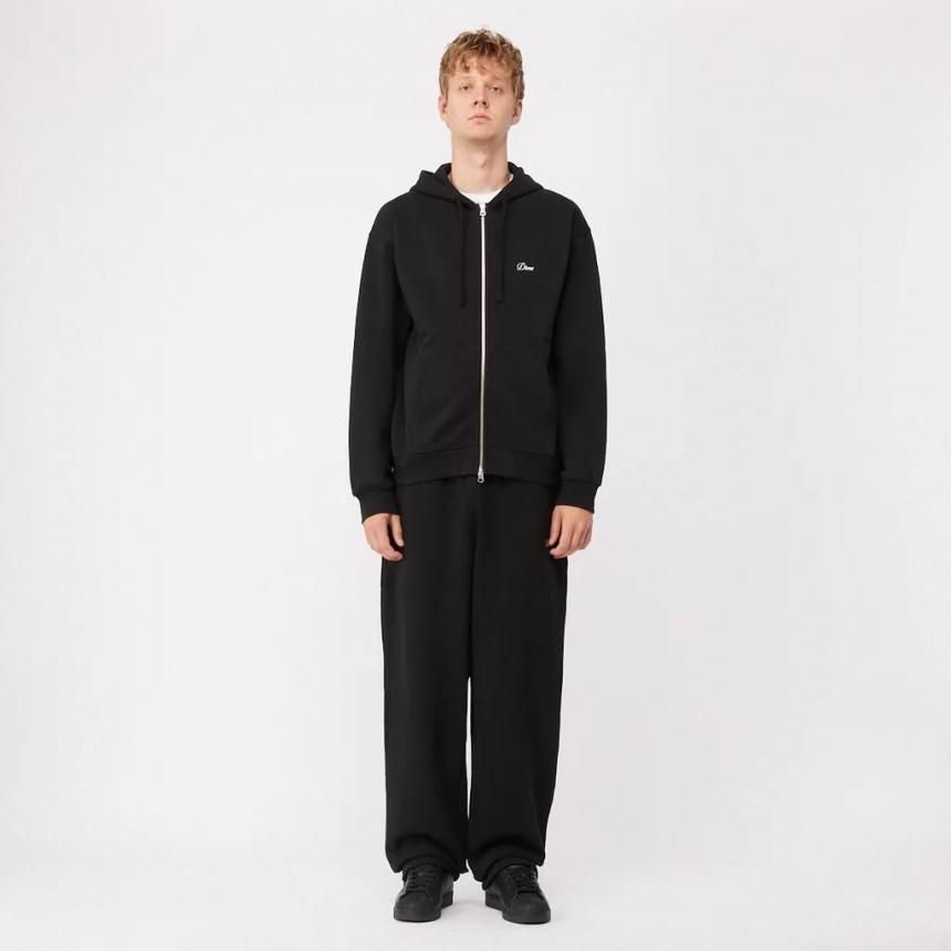 Dime Cursive Zip Hoodie | ブラック - HORRIBLE'S PROJECT