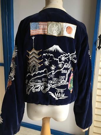 50s ヴィンテージスカジャン・五重の塔・舞妓 - 【MOTODEVIL】アメリカ