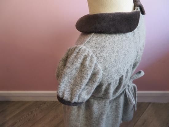 familiar ファミリア グレー スモッキングワンピース size90