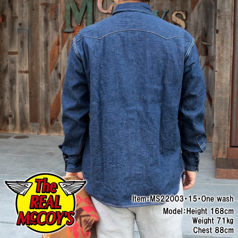 JOE McCOY MS22003 DENIM WESTERN SHIRT / SAWTOOTH