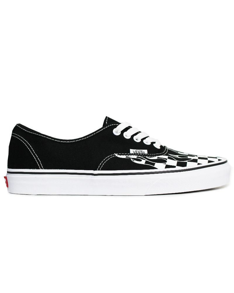 Vans Authentic Checkerboard Flame Black/White