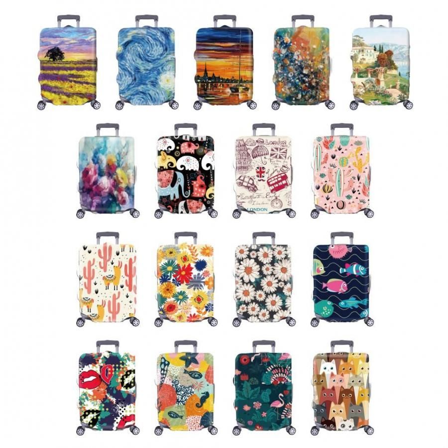 スーツケースラゲージカバー 柄入り XLサイズ