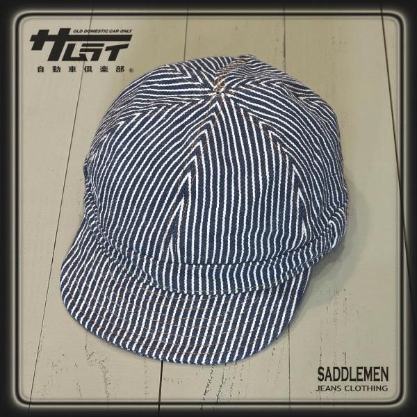 サムライ自動車倶楽部 17ozヒッコリーワークキャップ - アメカジ