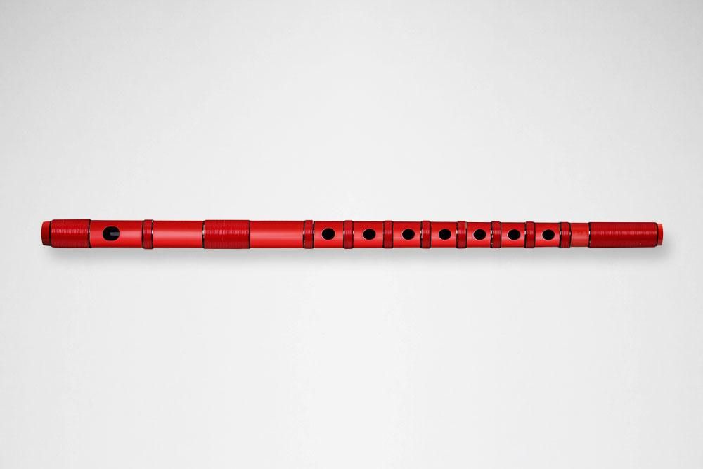 獅子田 竹渓 塗 本重 赤（赤ビ巻） - 獅子田流 篠笛「大塚竹管楽器」