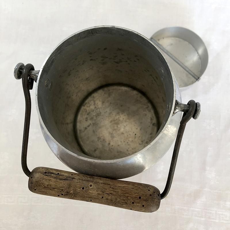 アルミ製 アンティークミルクポット ミルク缶 soracoya
