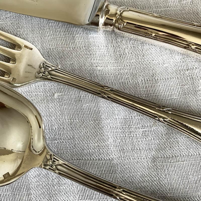 クリストフル テーブルカトラリー ナイフ・フォーク・スプーン 3本