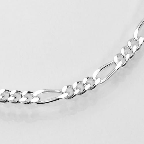 a1037-34-50 フィガロチェーンネックレスシルバー925幅3.4mm－50cm