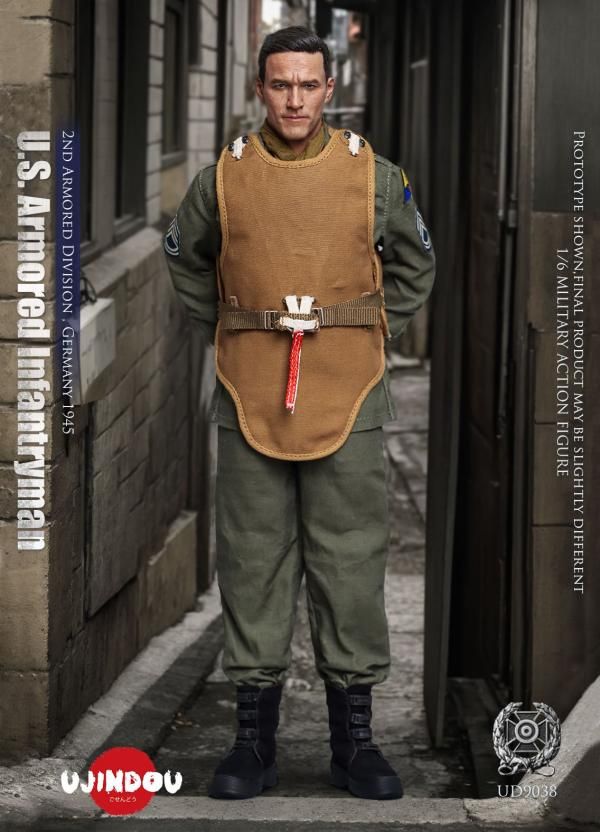 送料無料 1/6 UJINDOU UD9038 第二次世界大戦 米軍装甲歩兵第2装甲師団