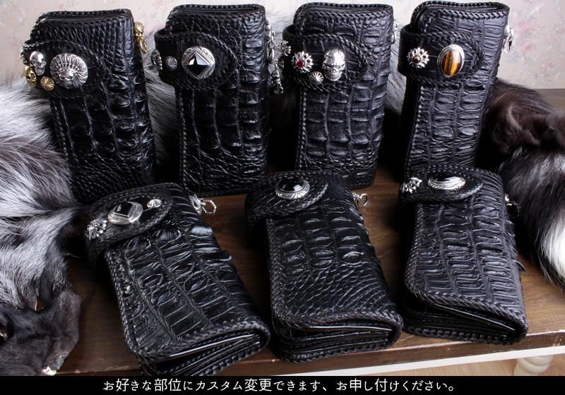 クロコダイル 長財布 ヘビー級 INSIDEクロコダイル・コンチョタイガー