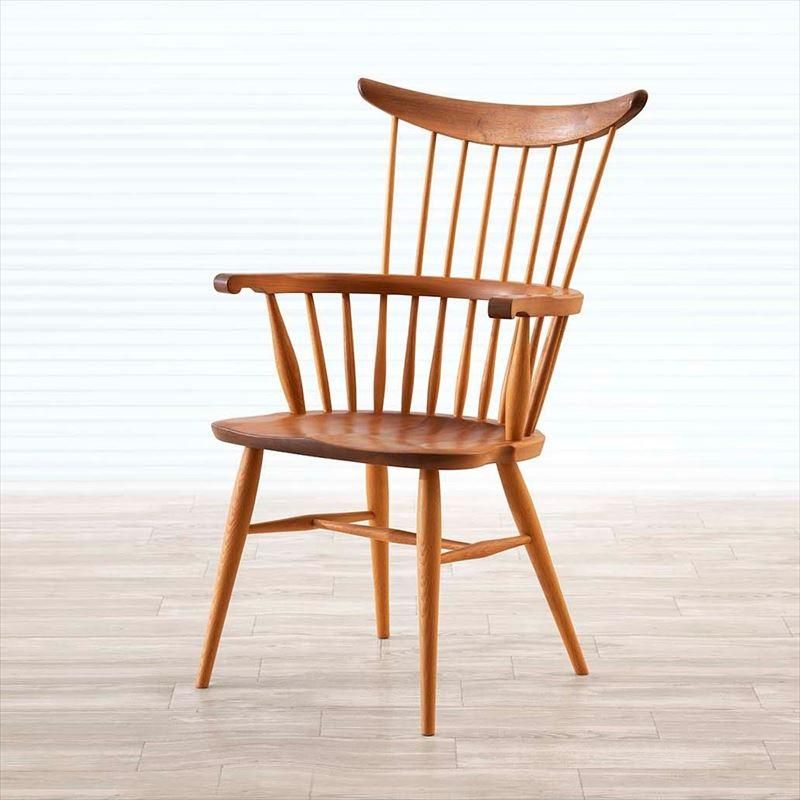 高山ウッドワークス W553 comb back armchair／ウォールナット＋オーク