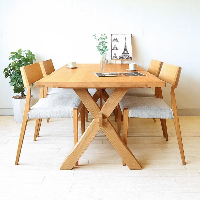 ダイニングテーブル 食卓 一枚板風 開梱設置配送 幅140cm 150cm 165cm