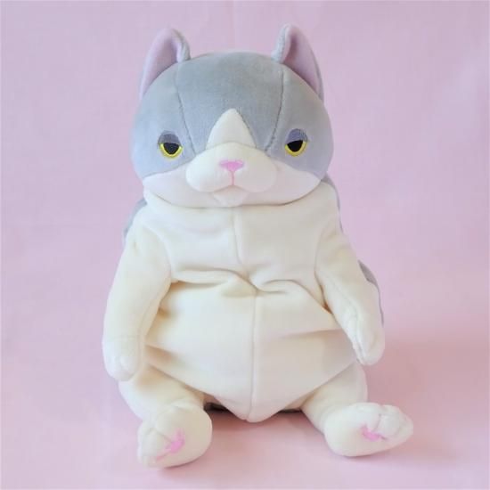 モリサカグローバル】 もちねこ Mサイズ ハチワレグレー 【ねこ