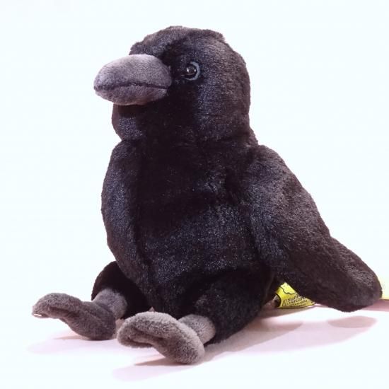 サンレモン】 フラッフィーズ カラス Sサイズ 【とり】 - 【ぷちぽっけ