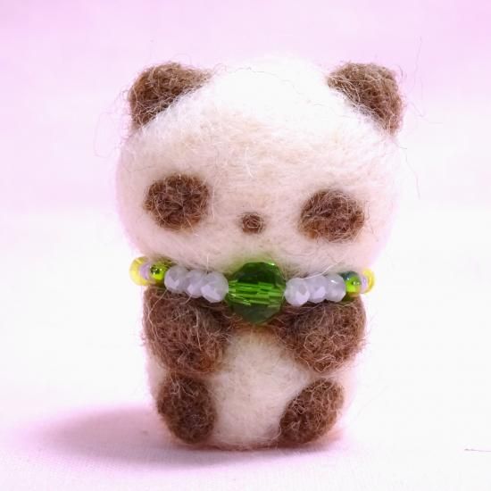 ぷちぽっけクラフト】 ぬいぐるみ用ぬいぐるみ パンダ 【羊毛フェルト