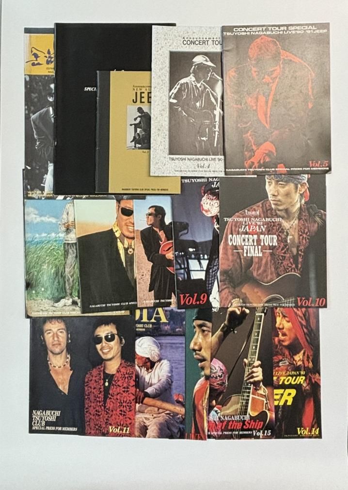 長渕剛 ファンクラブ会報 長渕剛CLUB 創刊1号から91号まで揃い、号外1