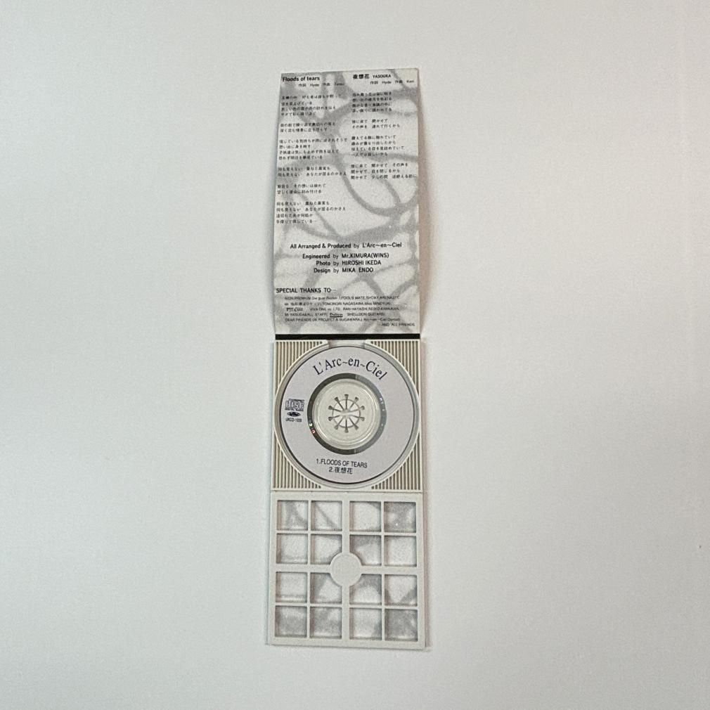 ラルクアンシエル インディーズ限定CD Floods of tears/夜想花 1992年