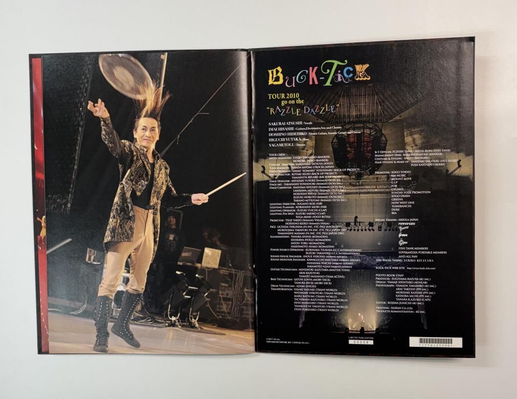 ヤガミトール WEB限定写真集 BUCK-TICK TOUR 2010 RAZZLE DAZZLE