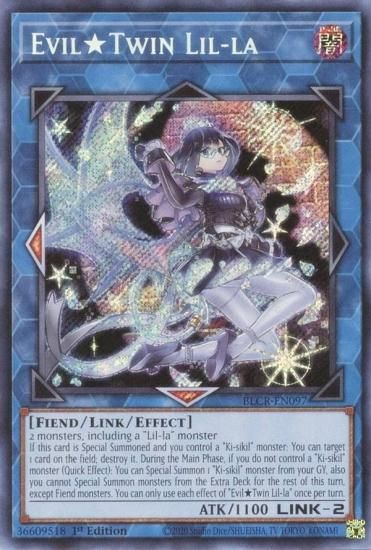 遊戯王 BLCR-EN097 Evil☆Twin リィラ (英語版 1st Edition