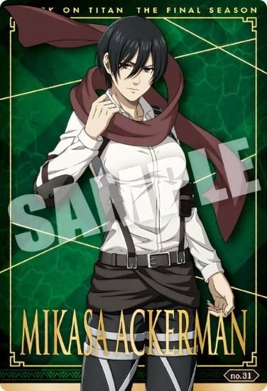 no.31 ミカサ・アッカーマン (スペシャルカード) 】 進撃の巨人 The