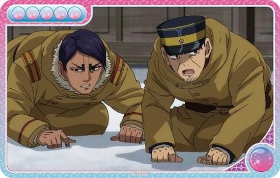 08.鯉登少尉＆月島軍曹】ゴールデンカムイ クリアカード - トレカ