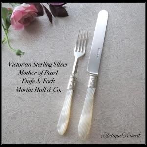 白蝶貝カトラリー - Mother of Pearl Cutlery - アンティークヴェルメイユ