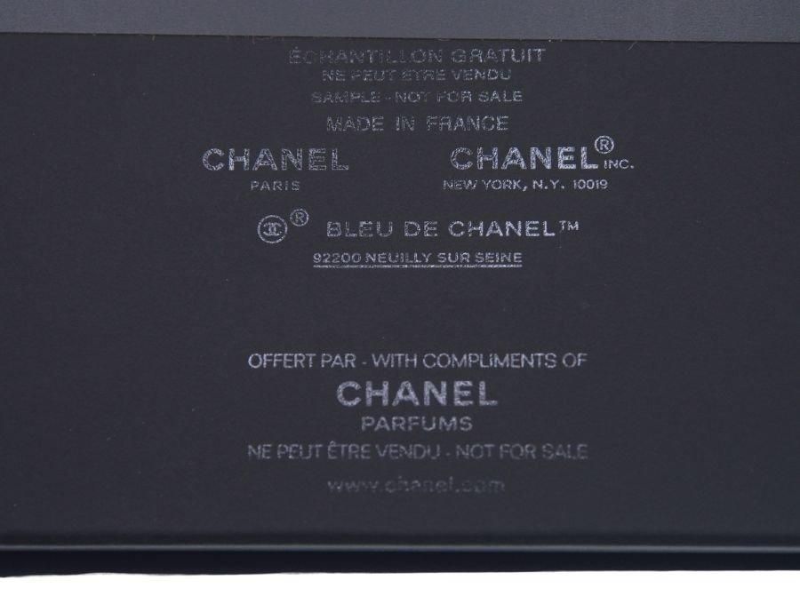 ブルー ドゥ シャネル ノベルティ メンズ香水 1.5ml シルクハンカチ 2