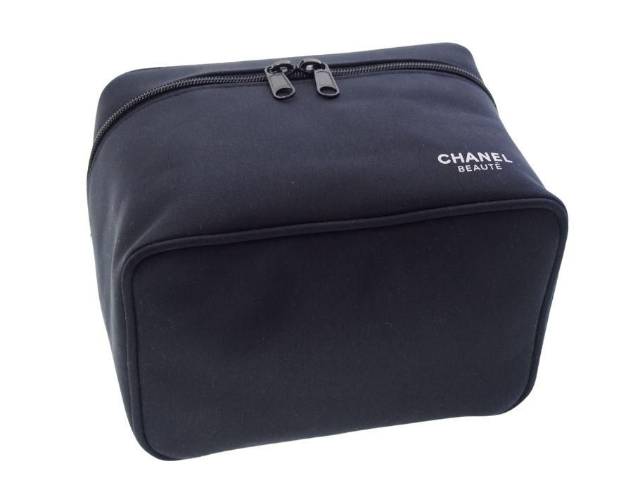 Used 極上品】シャネル CHANEL ノベルティ バニティポーチ 大型メイク