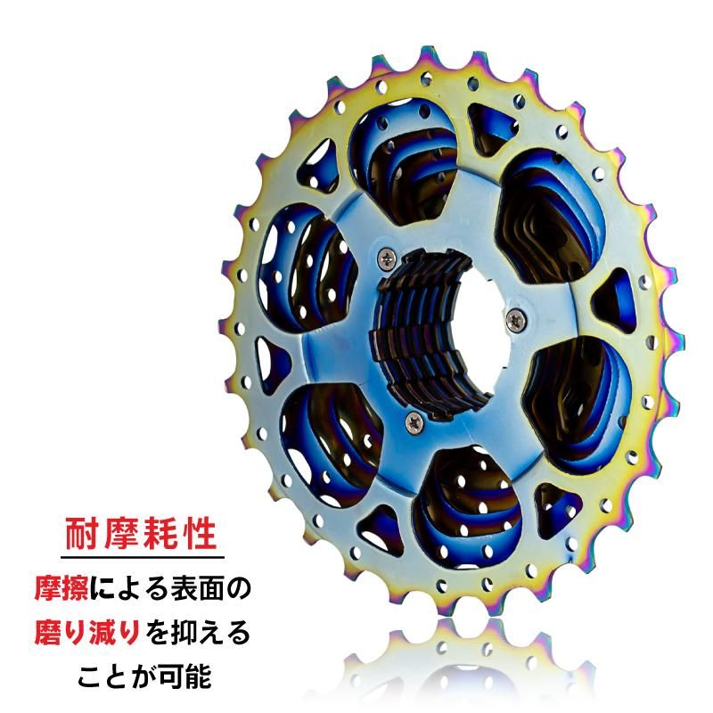 スプロケット 10速 (11-28T) オイルスリック (GX-CASSETTE) 自転車