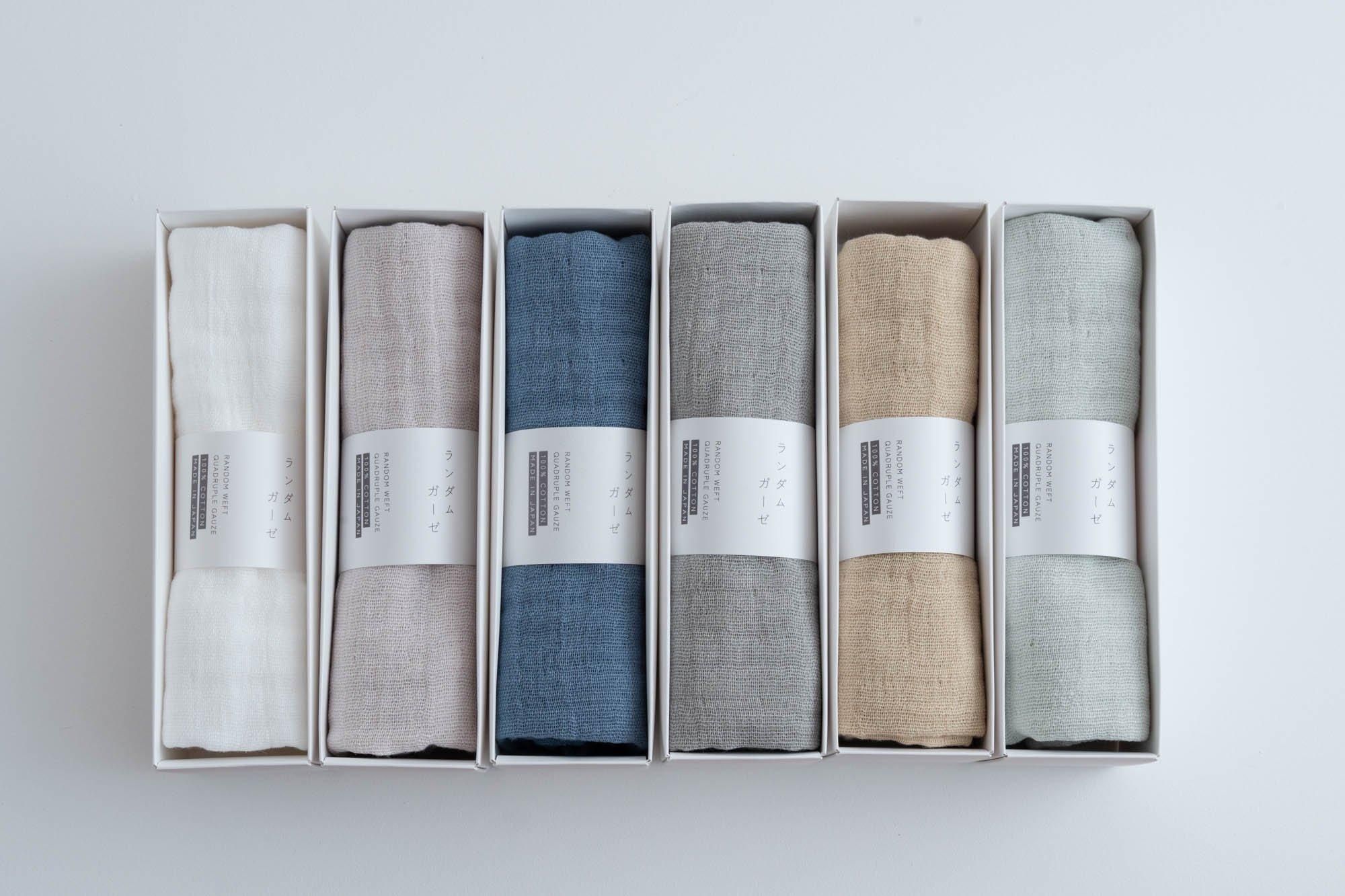 ランダムガーゼ（フェイスタオル）｜神藤タオル｜紡ぎ舎（つむぎや）