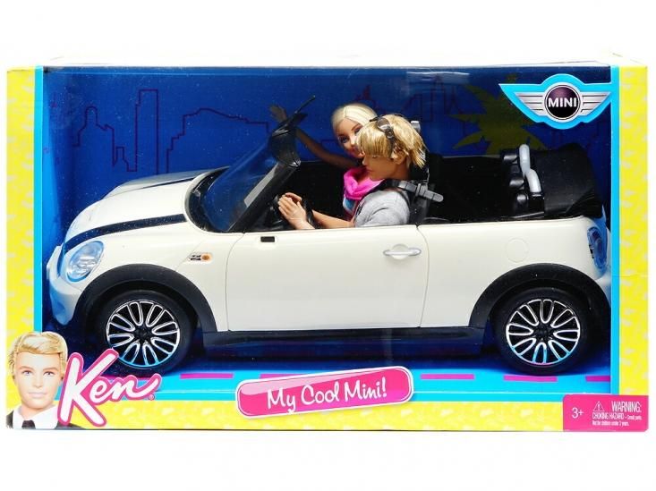 バービー＆ケン BMW Mini Cooper ミニクーパー カー ホワイト オープン