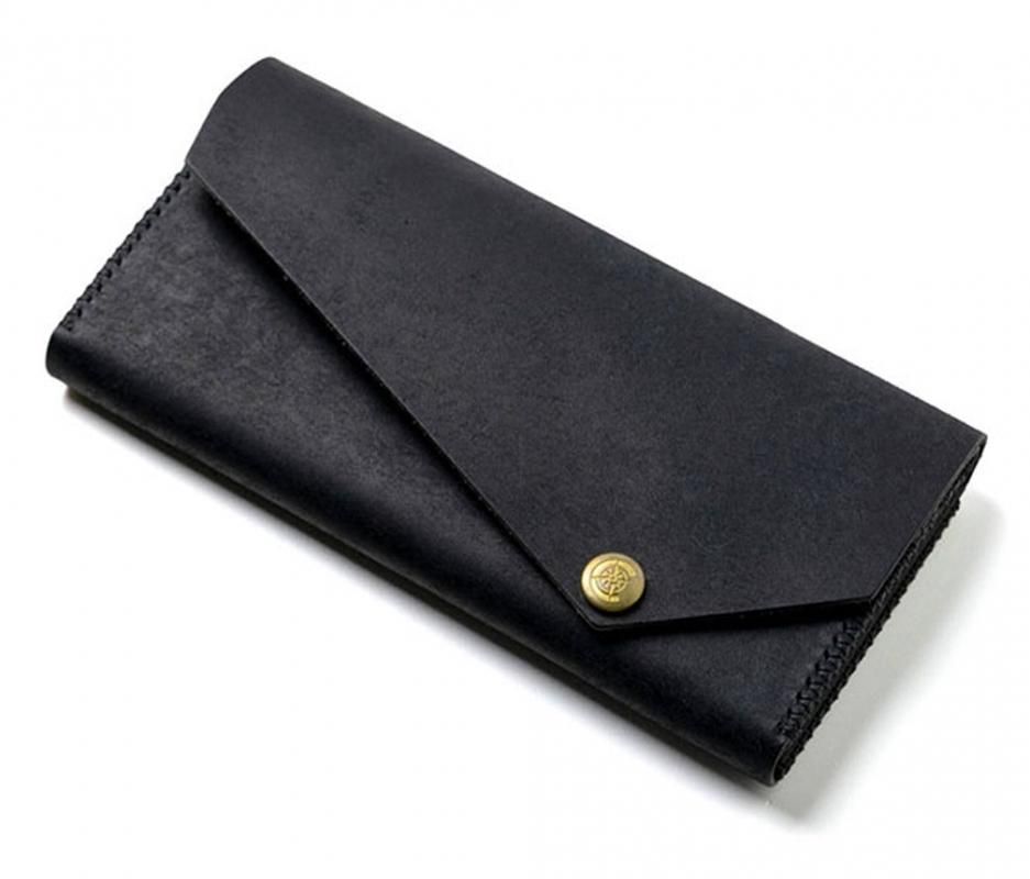 E-3☆レザー 長財布 黒 長財布 (レディース) [ブラック] / Long Wallet