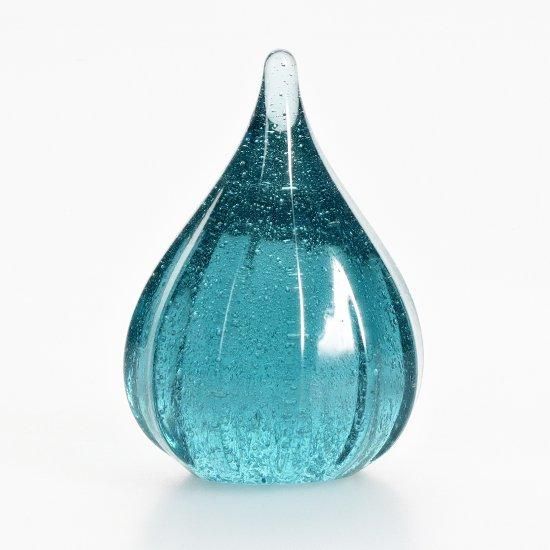 しずく＜青＞≪吹きガラス工房 琥珀≫