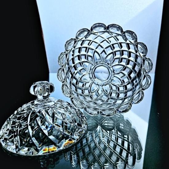 輝くオールドバカラ ディアマンカレのボンボニエール【1900年頃