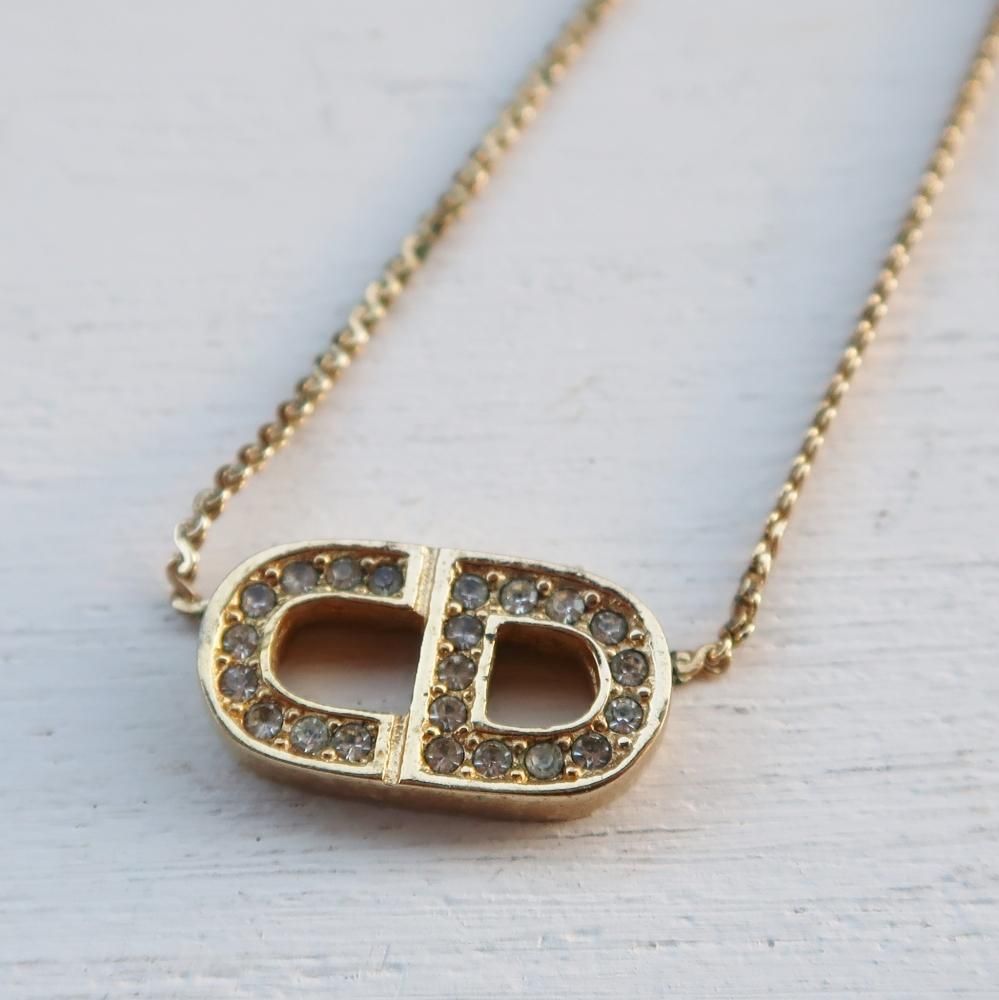 Christian Dior（ヴィンテージ ディオール）CD ロゴ ビジュー チャーム