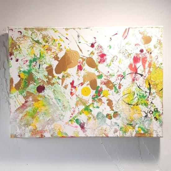 キャンバスアクリル抽象画（原画） 「すべてを」 - Artist 紫乃