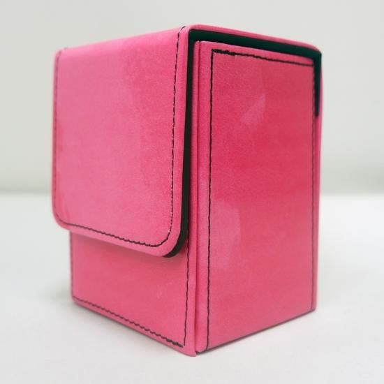 PUレザーデッキケース 【絵具ピンク】 - カードゲームサプライ リアン